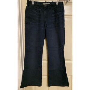 Periscope Blue Khaki Bootcut Flared Pants Juniors Sz 11 y2k 90s Twill Fits 29”